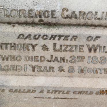 WILSON Florence Caroline -1899