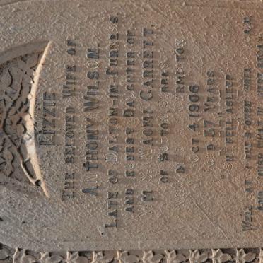 WILSON Lizzie nee GARRETT -1906