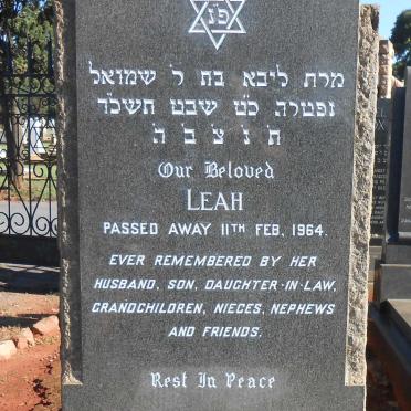 WOOLFOVITZ Leah -1964