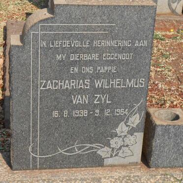 ZYL Zacharias Wilhelmus, van 1938-1964