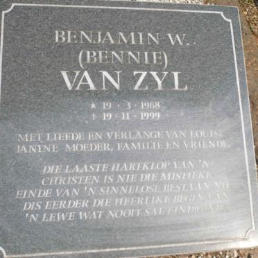 ZYL Willem, van 1892-1960 &amp; Maria Susanna 1898-1977:: VAN ZYL Henricus Wilhelmus 1921-1994 :: VAN ZYL Benjamin W. 1968-1999