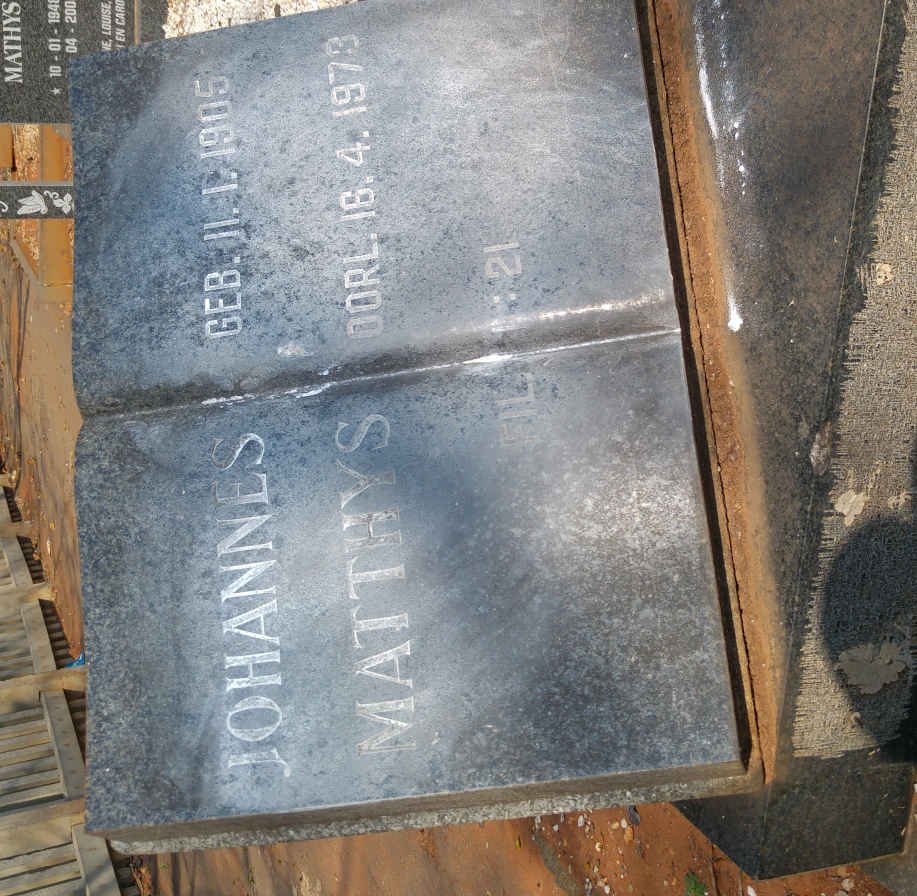 ? Johannes Matthys 1905-1973