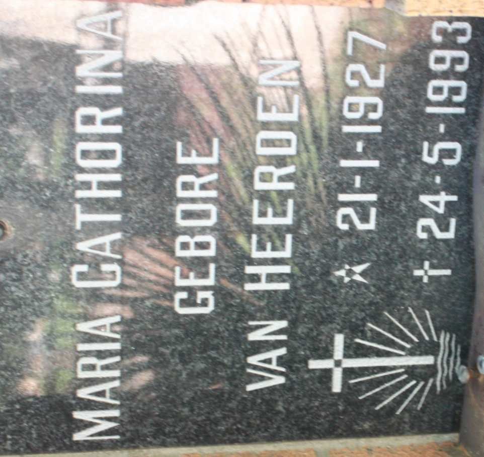 ? Maria Cathorina nee VAN HEERDEN 1927-1993