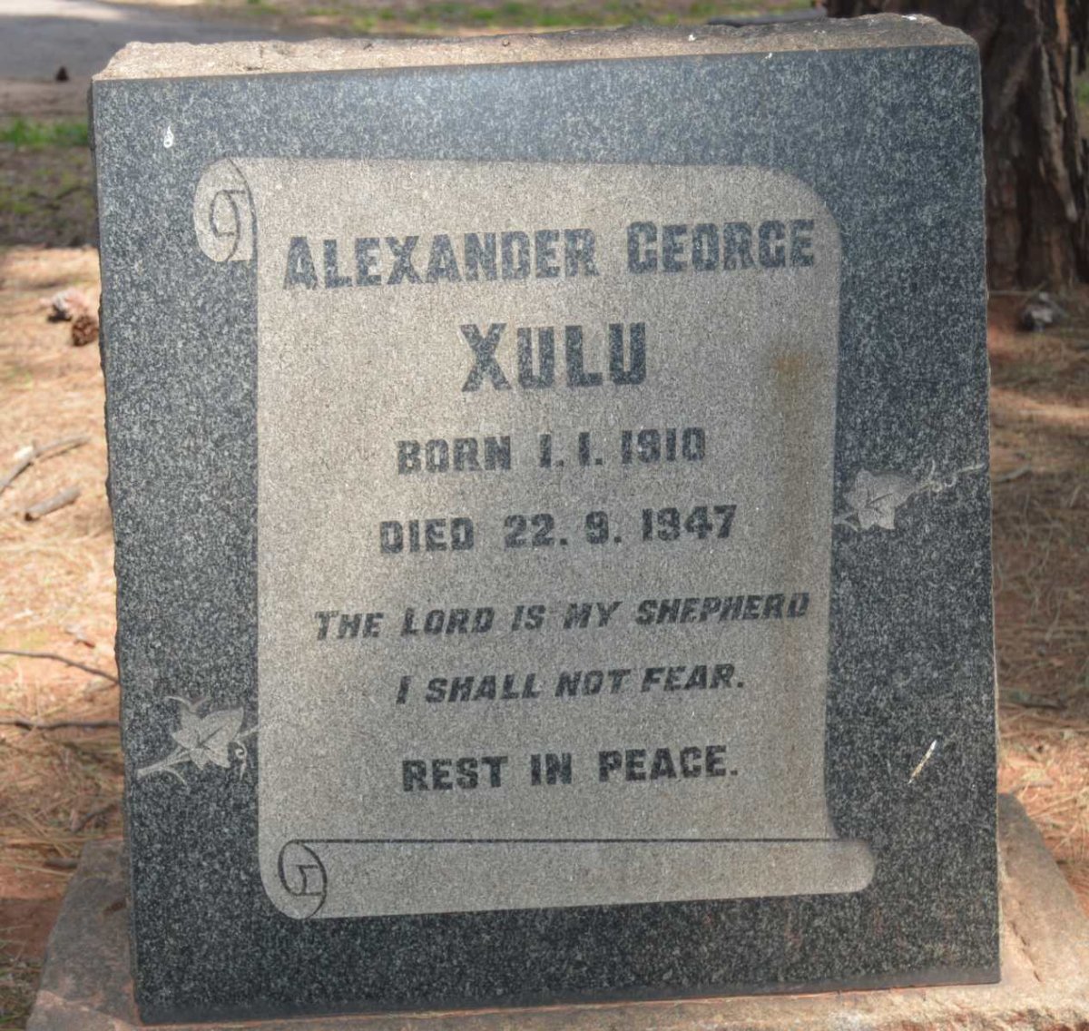 XULU Alexander George 1910-1947
