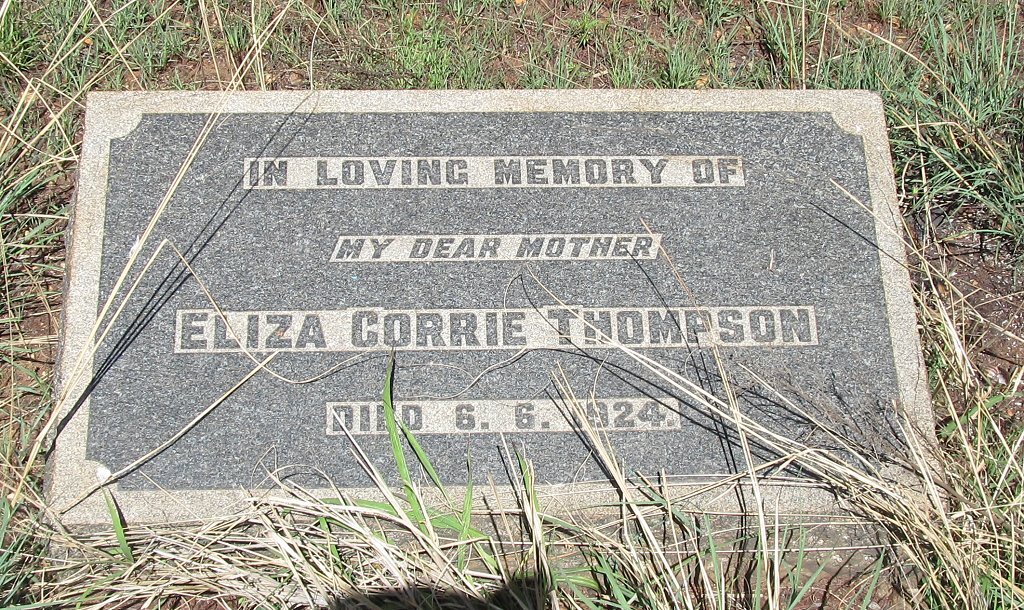 THOMPSON Eliza Corrie -1924