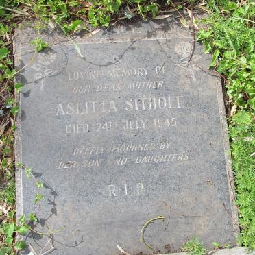 SITHOLE Aslitta -1945