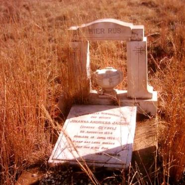 JACOBS Johanna Andriesa nee DEYSEL 1854-1939