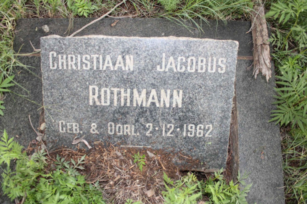 ROTHMANN Christiaan Jacobus 1962-1962