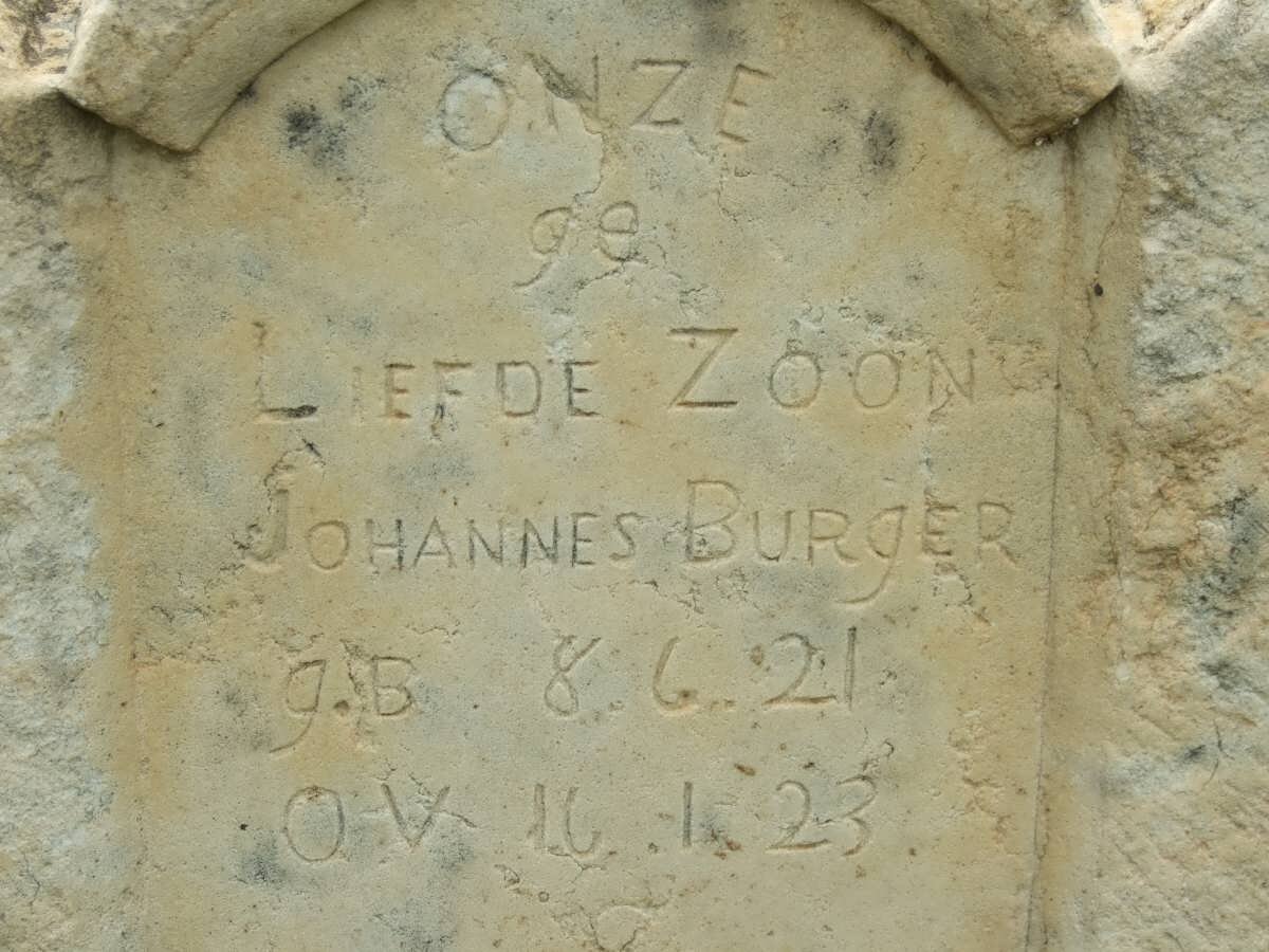 BURGER Johannes 1921-1923