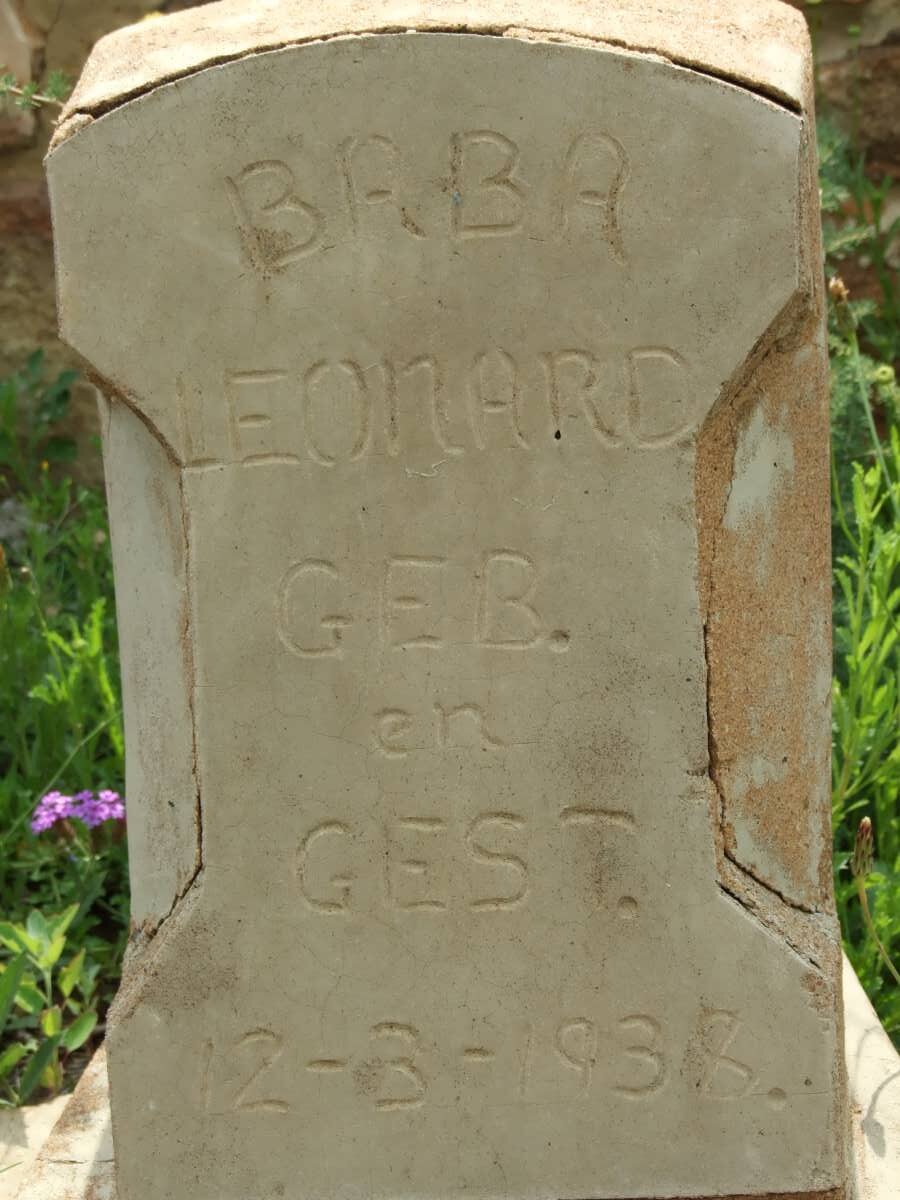 LEONARD Baba 1938-1938