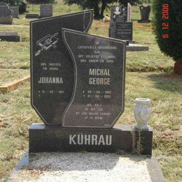 KUHRAU Michal George 1907-1993 &amp; Johanna 1921-