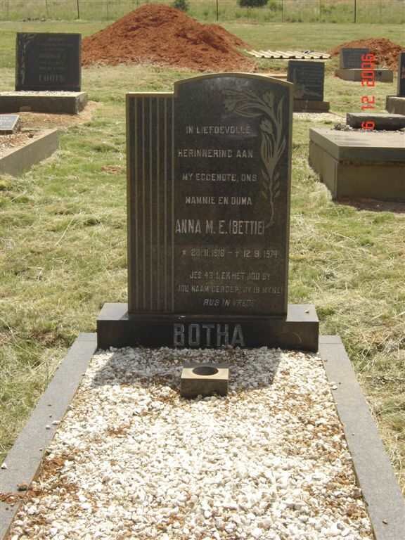 BOTHA Anna M.E. 1916-1974