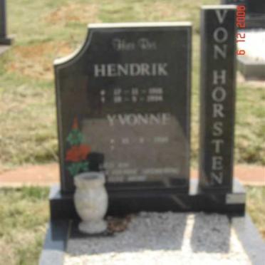 HORSTEN Hendrik, von ??-?? &amp; Yvonne ??-