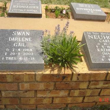 SWAN Darlene Gail 1964-2003 :: NEUHOFF Carel 1911-2004 &amp; Katherine 1914-1998