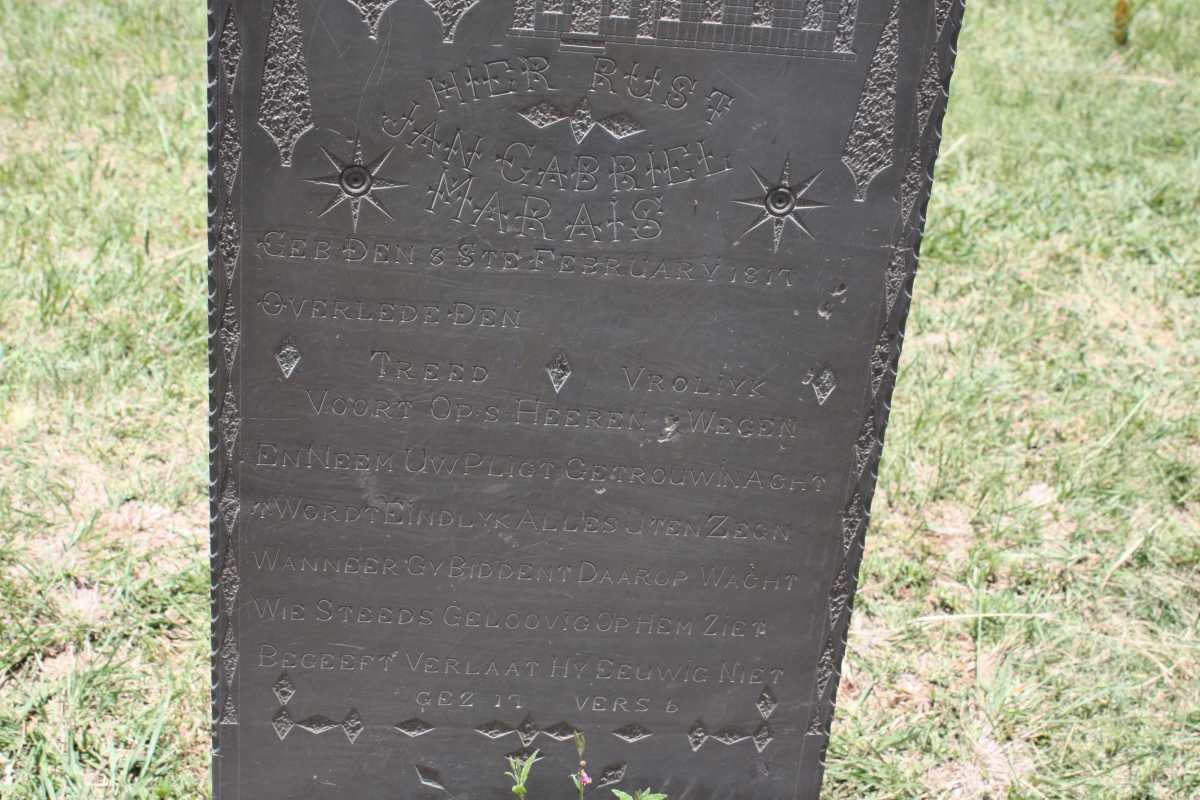 MARAIS Jan Gabriel 1817-?