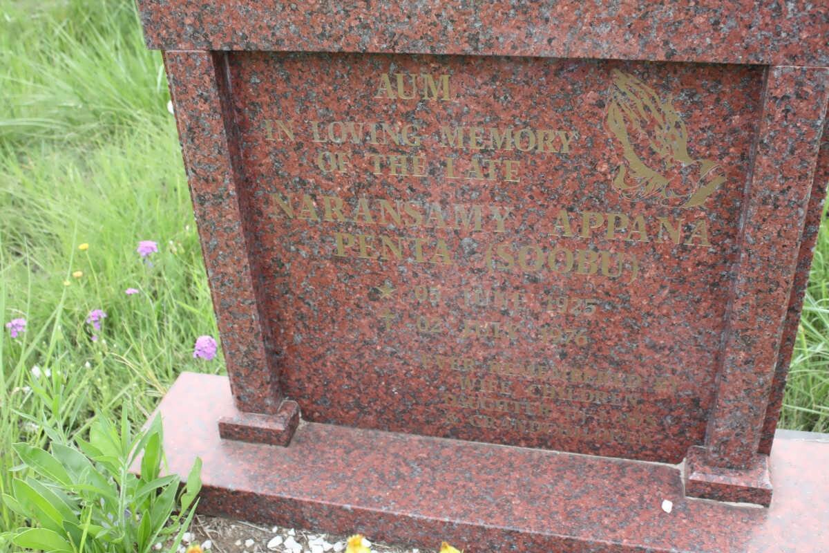 PENTIA Naransamy Appana 1925-1976 