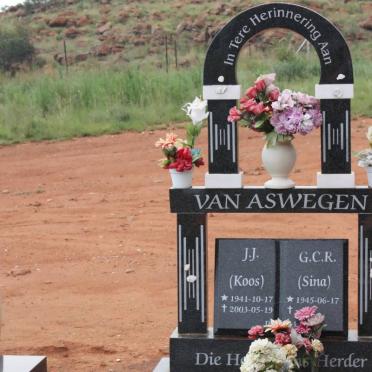 ASWEGEN J.J., van 1941-2003 &amp; G.C.R. 1945-
