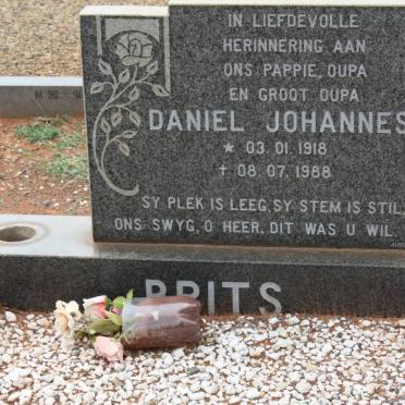 BRITS Daniel Johannes 1918-1988