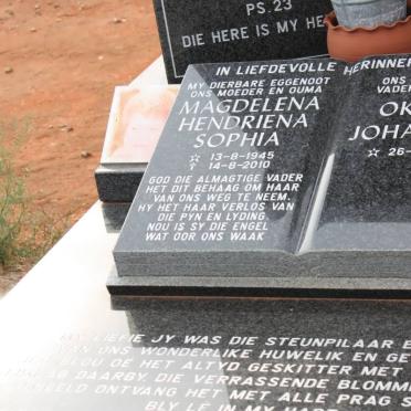 BRITZ Okker Johannes 1941- &amp; Magdalena Hendriena Sophia 1945-2010 :: BRITZ Okker Johannes 1965-2005