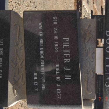 BOOYENS Pieter J.H. 1908-1989 &amp; Gerharda M. HORN 1912-1993 :: BOOYENS Pieter J.H. 1934-1957