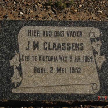 CLAASSENS J.M. 1864-1952