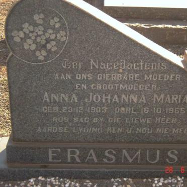 ERASMUS Anna Johanna Maria 1903-1965