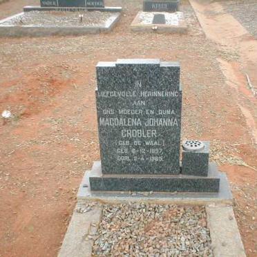 GROBLER Magdalena Johanna nee DE WAAL 1897-1965