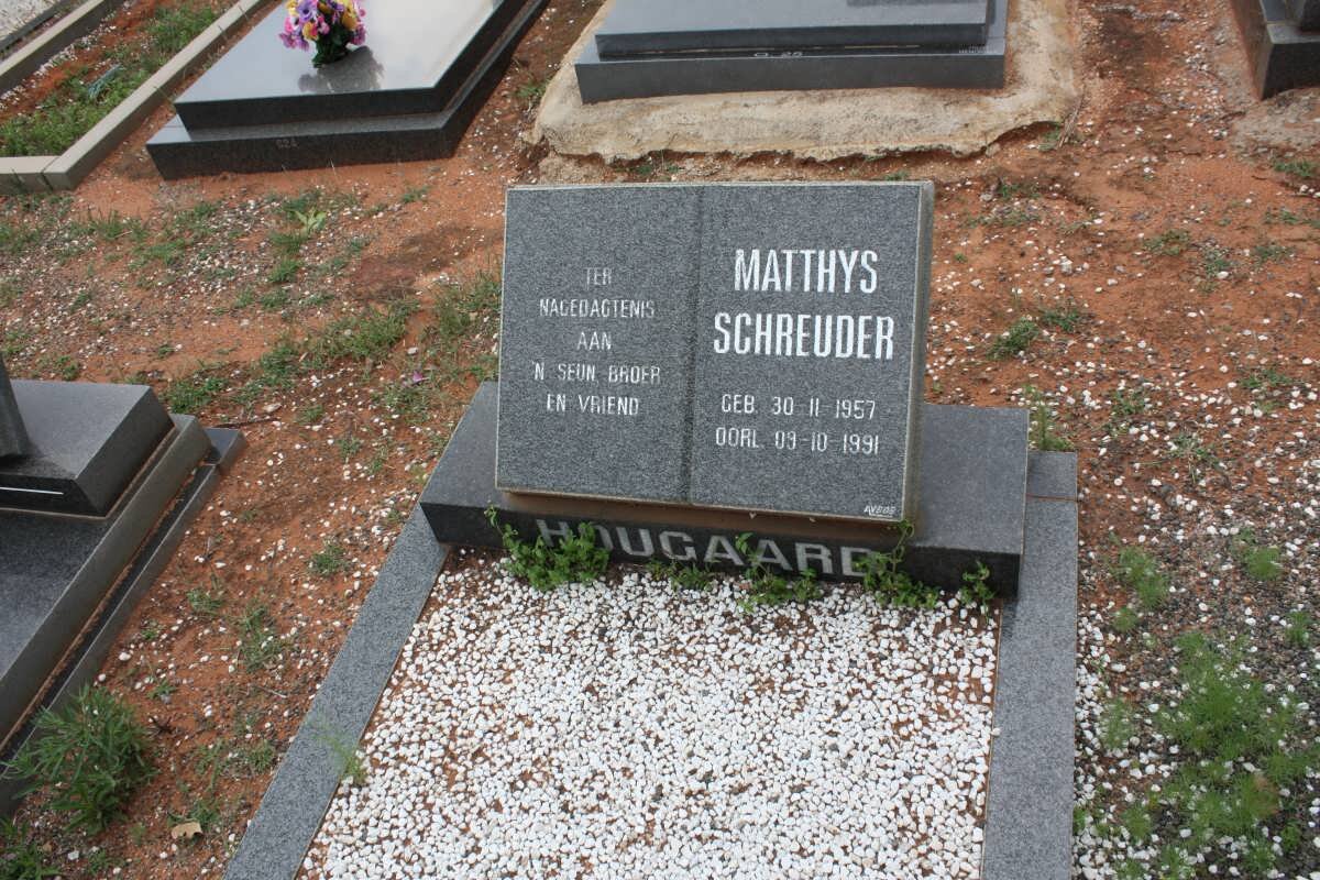 HOUGAARD Matthys Schreuder 1957-1991