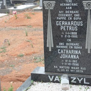 ZYL Gerhardus Petrus, van 1908-1985 &amp; Catharina Johanna 1912-1996