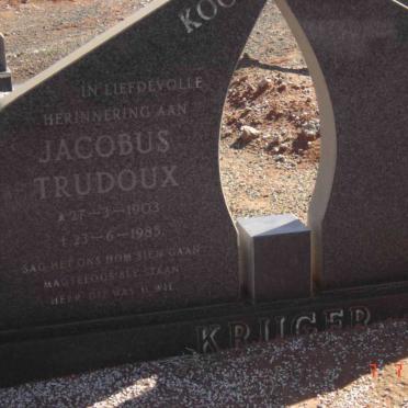 KRUGER Jacobus Trudoux 1903-1985
