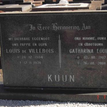 KUUN Louis de Villebois 1904-1974 &amp; Catharina Louisa 1907-2004
