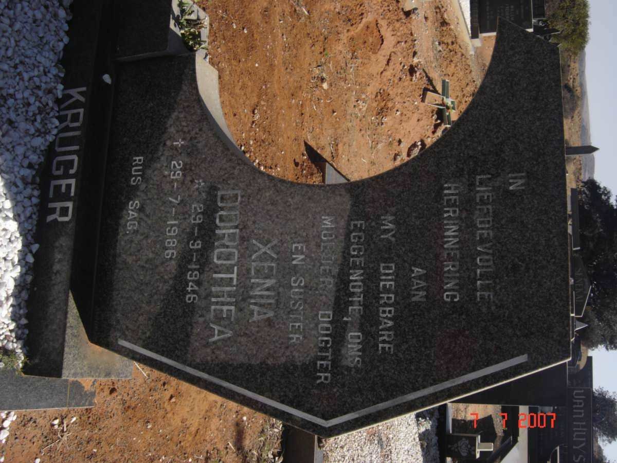 KRUGER Xenia Dorothea 1946-1986