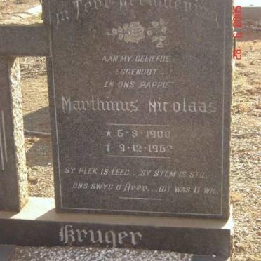 KRUGER Marthinus Nicolaas 1900-1962