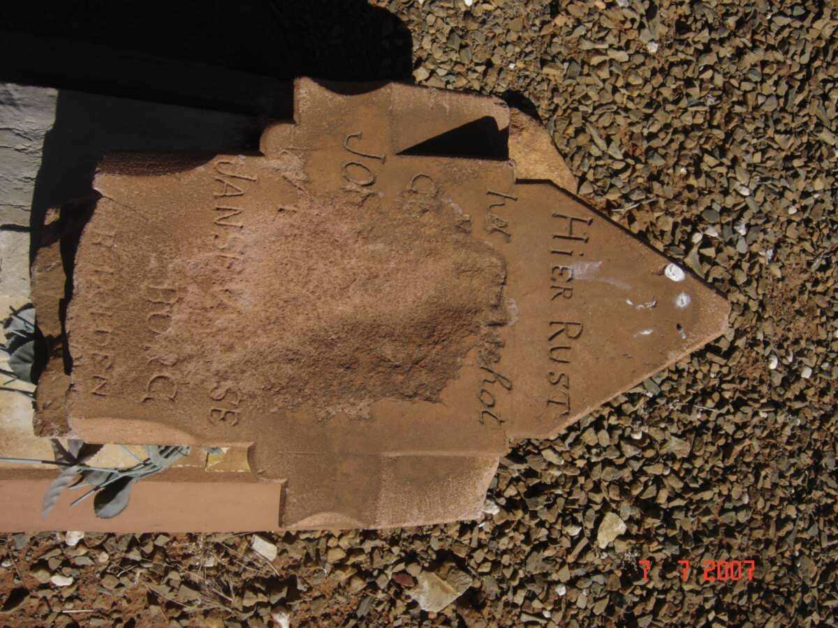 RENSBURG Joh?,  Jansen van