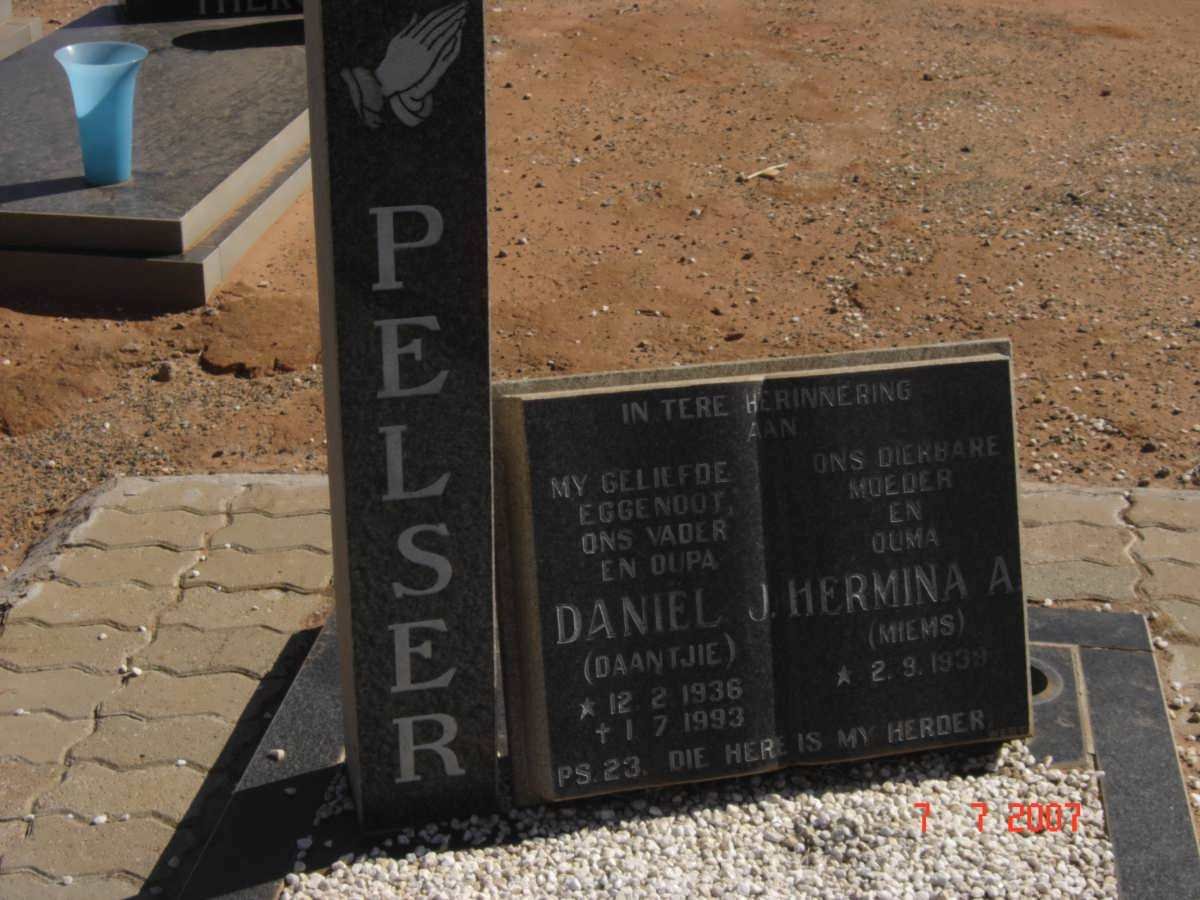 PELSER Daniel J. 1936-1993 &amp; Hermina A. 1938-
