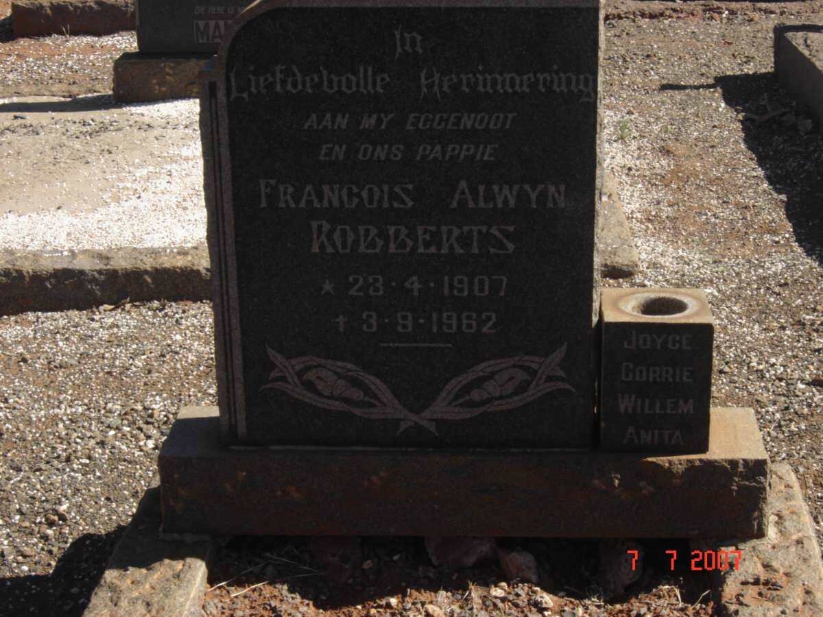 ROBBERTS Francois Alwyn 1907-1962