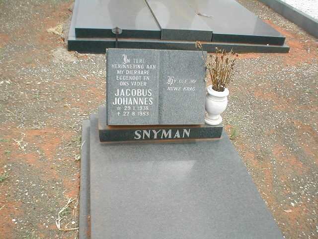 SNYMAN Jacobus Johannes 1938-1983