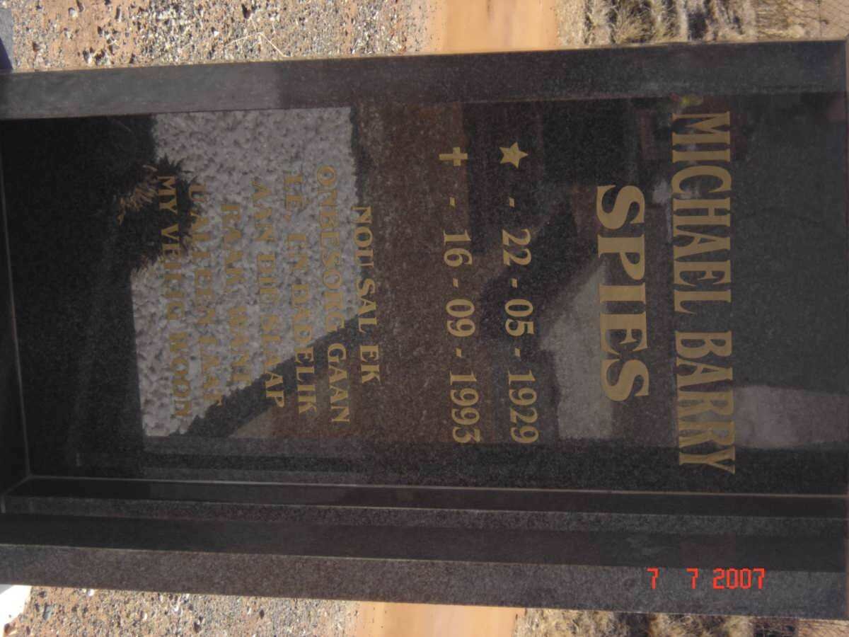 SPIES Michael Barry 1929-1993