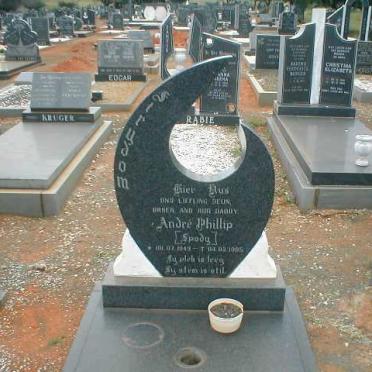 STRYDOM Andre Phillip 1949-1985