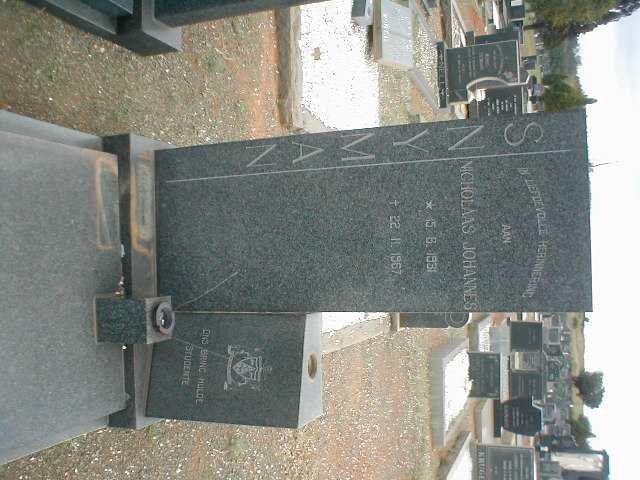 SNYMAN Nicholaas Johannes 1931-1967