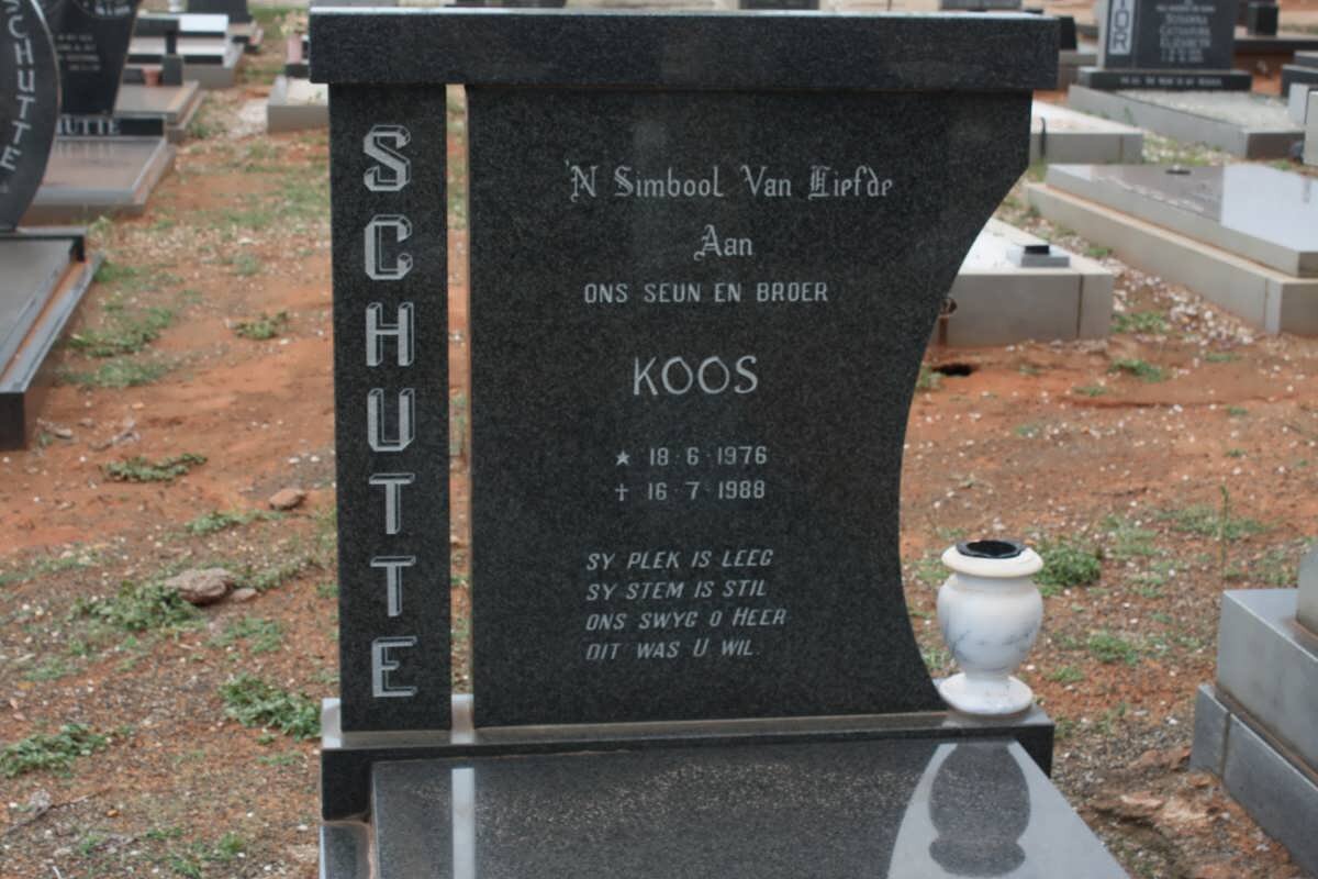 SCHUTTE Koos 1976-1988