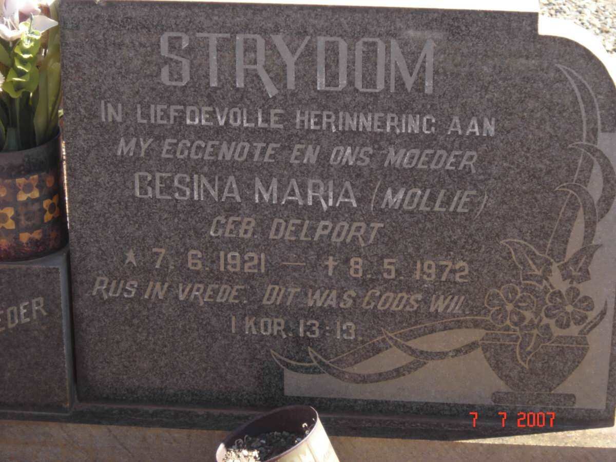 STRYDOM Gesina Maria nee DELPORT 1921-1972