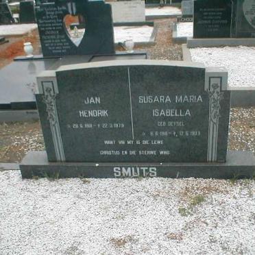 SMUTS Jan Hendrik 1901-1979 &amp; Susara Maria Isabella 1916-1983