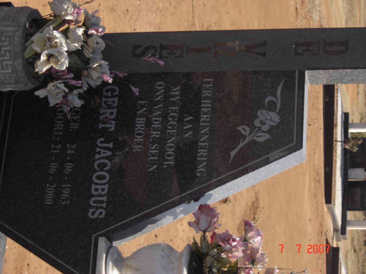 VRIES Gert Jacobus, de 1963-2000