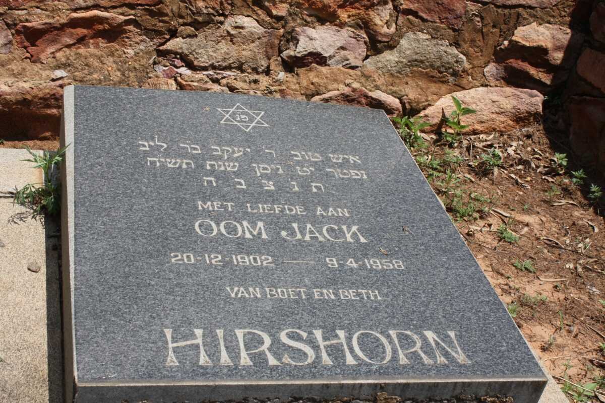 HIRSHORN Jack 1902-1958