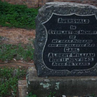 AUERSWALD Carl Albert William -1943