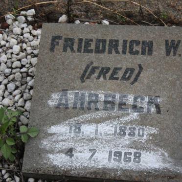 AHRBECK Friedrich W. 1880-1968
