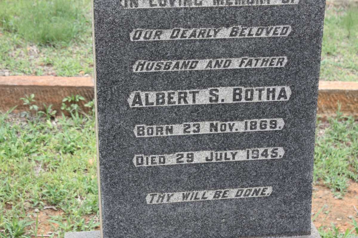 BOTHA Albert S. 1869-1945