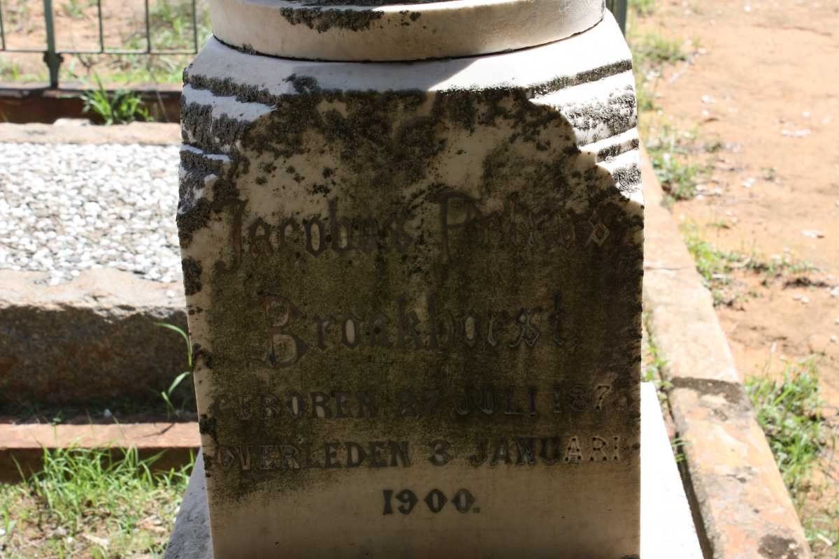 BRONKHORST Jacobus Petrus 1878-1900