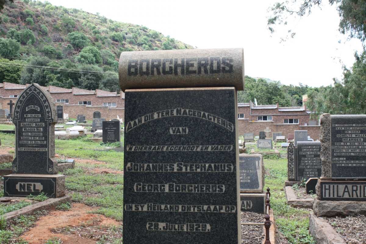 BORCHERDS Johannes Stephanus George -1929